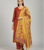 smart women kurta with trousers with dupatta