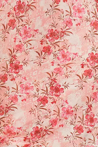 peach floral pure georgette ready to wear saree
