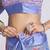 blue floral printed pure georgette ready to wear saree