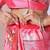 pink floral pure georgette ready to wear saree