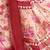 maroon floral printed pure georgette ready to wear saree