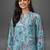 workwear women printed kurta with trousers