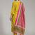 structured women embroidered kurta with trousers with dupatta