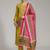 structured women embroidered kurta with trousers with dupatta