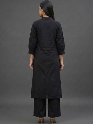 everyday workwear women embroidered kurta with palazzos 2