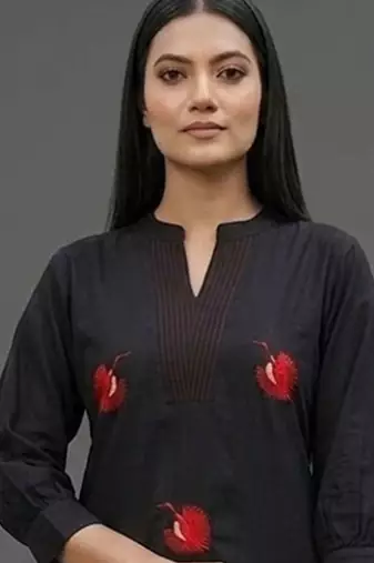 everyday workwear women embroidered kurta with palazzos