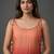 structured women dyed kurta with trousers