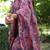 Purple ethnic motifs zari silk blend tussar saree