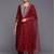 everyday workwear women embroidered kurta with trousers with dupatta