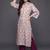 formal women printed kurta with trousers