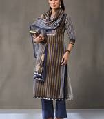 formal women printed kurta with palazzos with dupatta