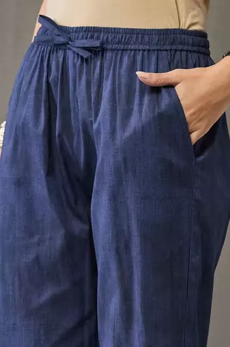formal women printed kurta with palazzos with dupatta