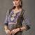 formal women printed kurta with palazzos with dupatta