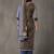 formal women printed kurta with palazzos with dupatta