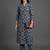 tailored women printed kurta with trousers