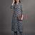 tailored women printed kurta with trousers