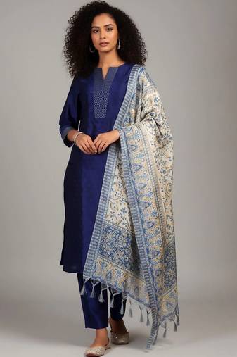 workwear women kurta with trousers with dupatta