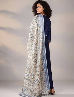 workwear women kurta with trousers with dupatta 2