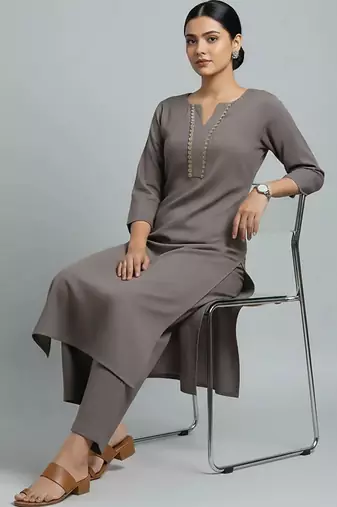 tailored women kurta with trousers