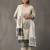 structured women printed kurta with trousers with dupatta