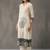 structured women printed kurta with trousers with dupatta
