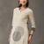 structured women printed kurta with trousers with dupatta