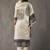 structured women printed kurta with trousers with dupatta