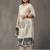 structured women printed kurta with trousers with dupatta