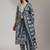 workwear women printed kurta with trousers with dupatta