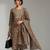 tailored women printed kurta with trousers with dupatta