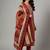 workwear women printed kurta with trousers with dupatta