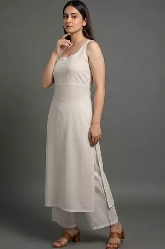 tailored women kurta with palazzos