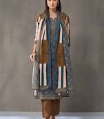 smart women printed kurta with trousers with dupatta