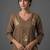 structured women embroidered kurta with trousers