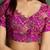 purple sequinned poly georgette saree
