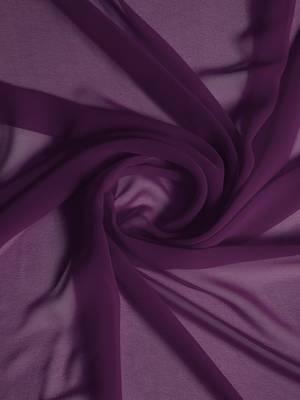 purple sequinned poly georgette saree 5