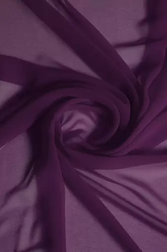 purple sequinned poly georgette saree