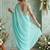 turquoise embroidered poly georgette saree