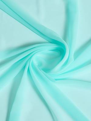 turquoise embroidered poly georgette saree 4
