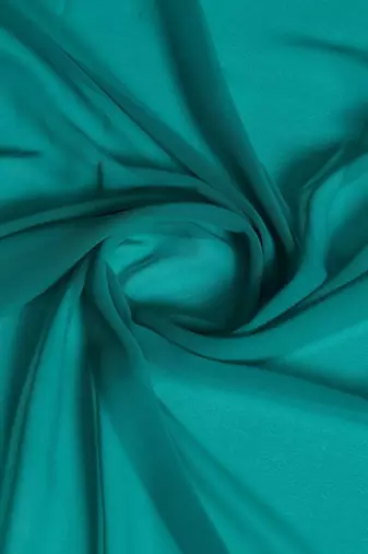 teal embellished sequinned poly georgette saree