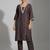 smart women embroidered kurta with trousers