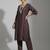 smart women embroidered kurta with trousers
