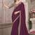 magenta sequinned georgette saree