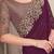 magenta sequinned georgette saree