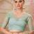 green women sequinned pure chiffon saree