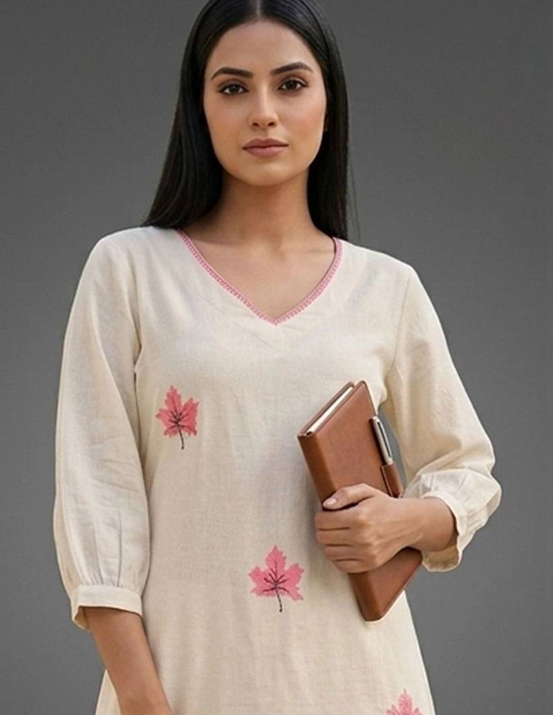 tailored women printed kurta with palazzos