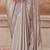 silver embellished sequinned satin saree