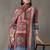 formal women printed kurta with palazzos with dupatta