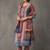 formal women printed kurta with palazzos with dupatta