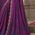purple sequinned pure georgette saree